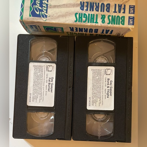 Gay Gasper 2 Tape Set Lean Body & Stretch Routine VHS - Picture 5 of 6